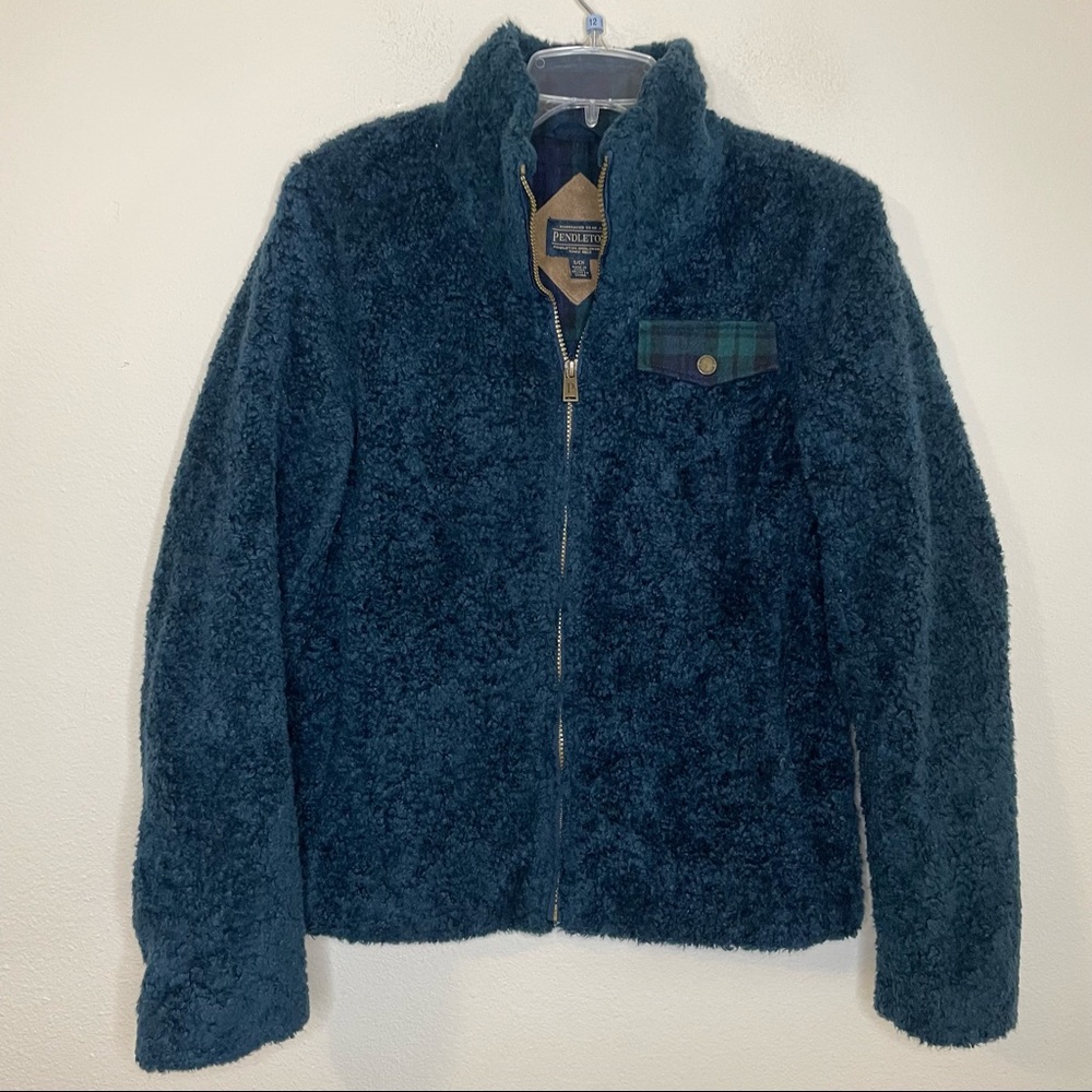 PENDLETON Fuzzy Hi-Pile Fleece Full-Zip Jacket